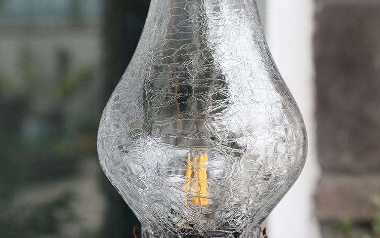 Metal &amp; Glass Table Lamp, Vintage Antique Design for Living Room | Havora Lighting