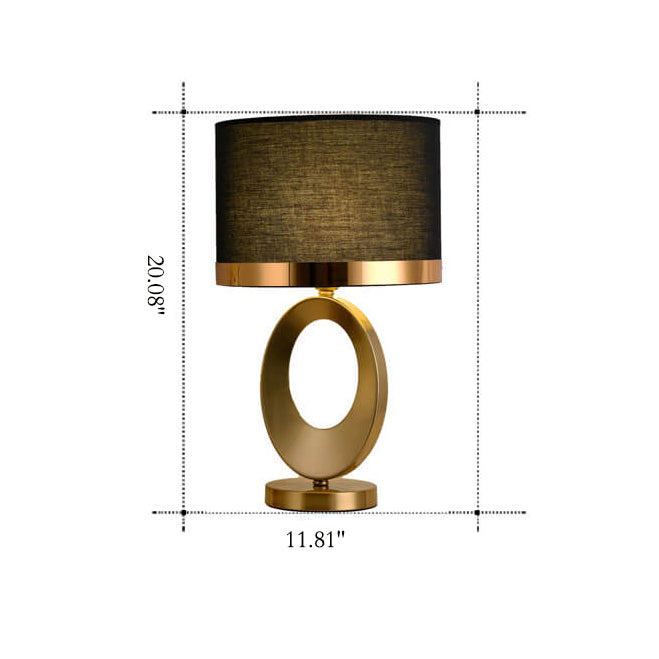 Modern Luxury Iron &amp; Fabric Table Lamp for Living Room | Havora Designer Lighting