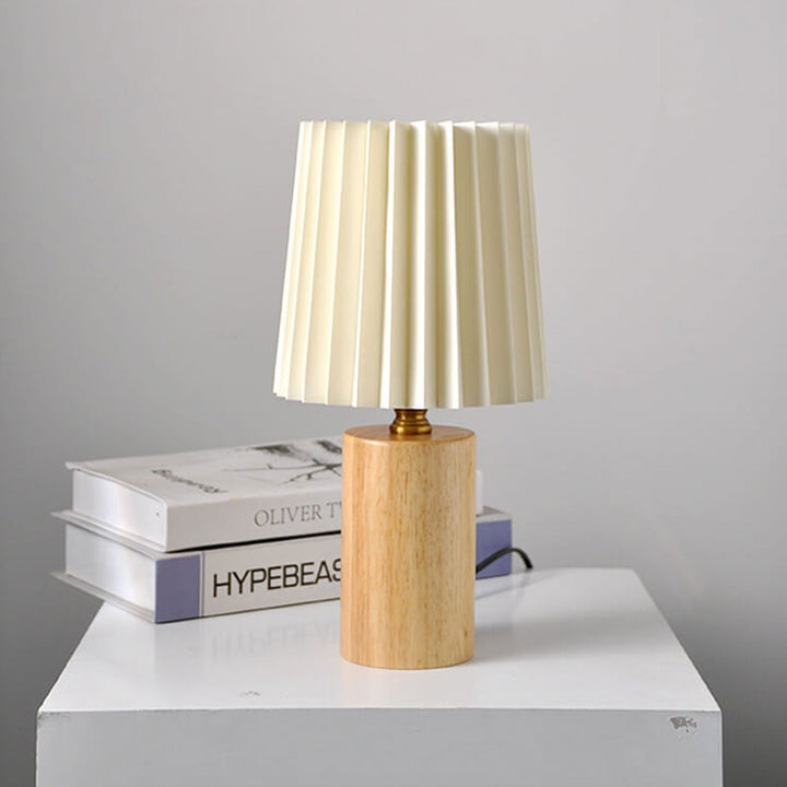 Vintage Korean Solid Wood Table Lamp for Living Room | Havora Designer Lighting