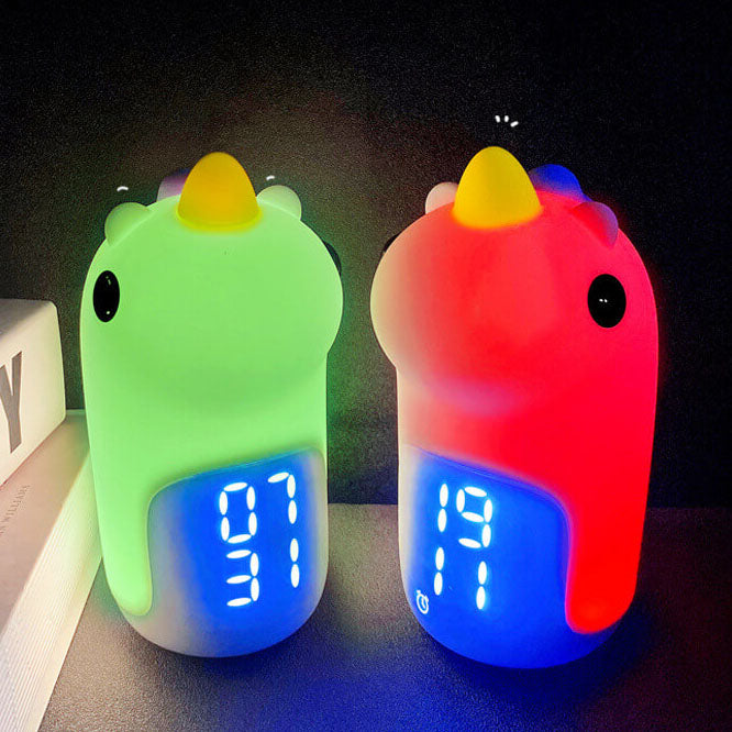 Cartoon Unicorn Timer Alarm Clock LED Night Light