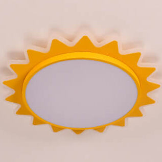 Creative Cartoon Sun Shaped LED Flush Mount Ceiling Light