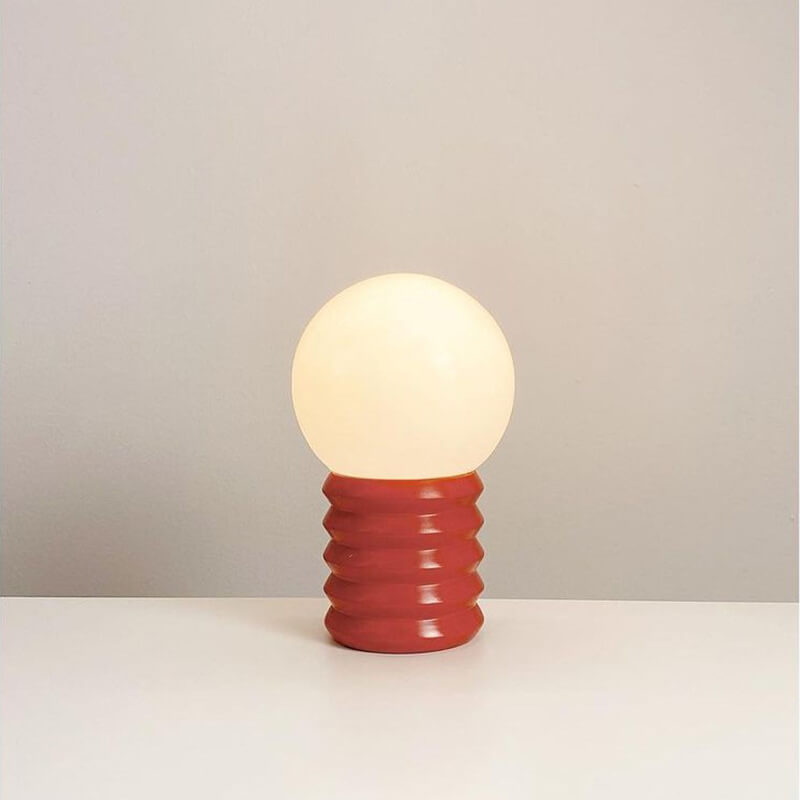 Vintage Wood &amp; Glass Table Lamp for Bedside | Havora Designer Lighting