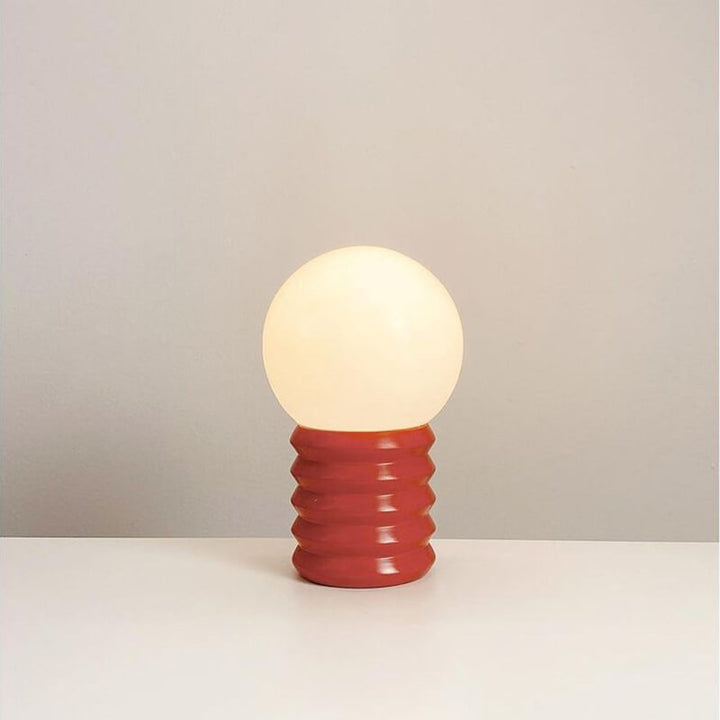Vintage Wood &amp; Glass Table Lamp for Bedside | Havora Designer Lighting