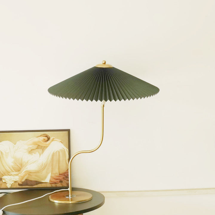 Retro Pleated Fabric Table Lamp for Living Room | Havora Designer Lighting