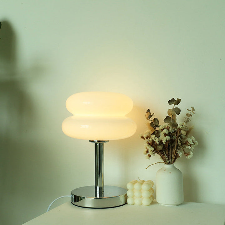 Modern Iron &amp; Glass Table Lamp for Living Room | Havora Designer Lighting