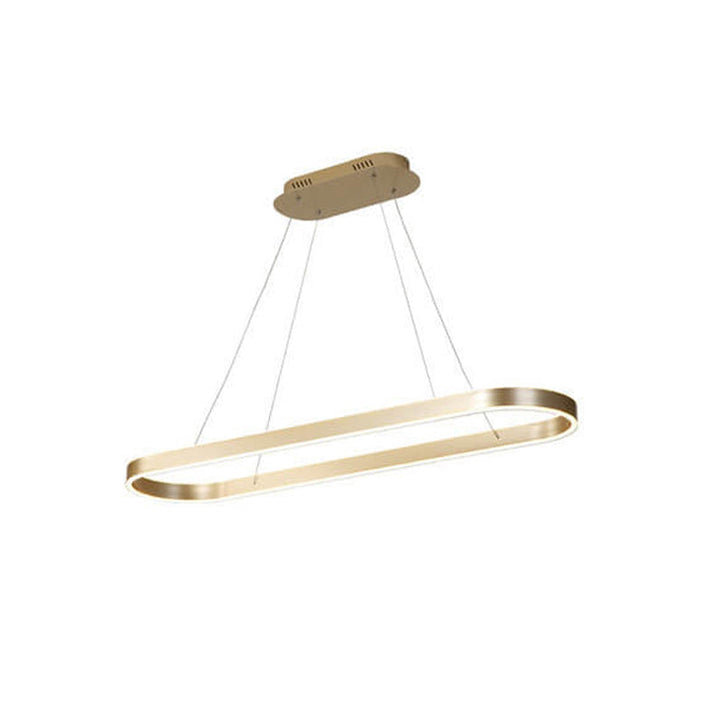 Modern Minimalist Light Luxury Oval Aluminum LED Chandelier