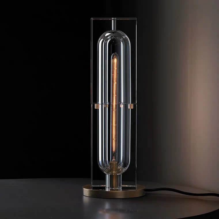 Modern Geometric Crystal Table Lamp for Living Room | Havora Designer Lighting
