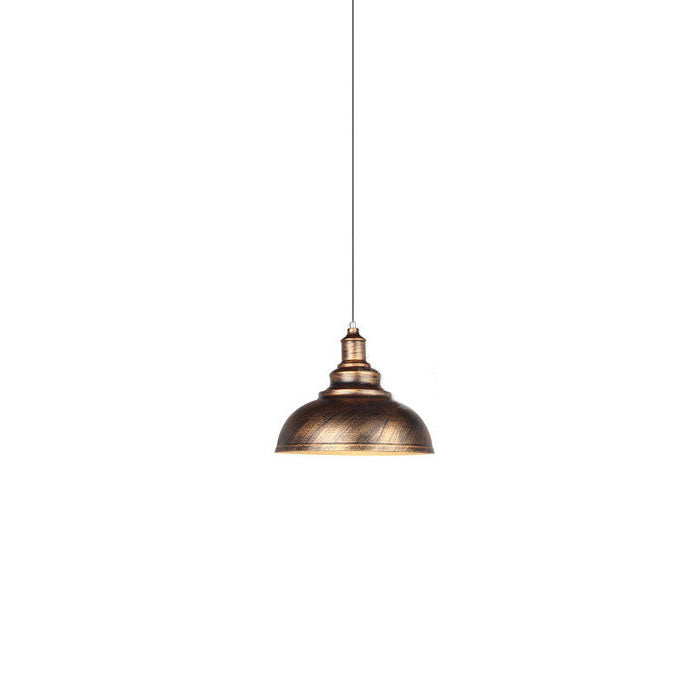 Contemporary Industrial Dome Round Pot Lid Iron 1-Light Pendant Light for Living Room