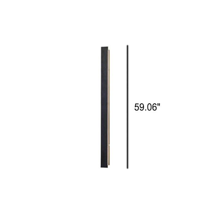 Retro Outdoor Rectangular Strip Waterproof LED Wall Sconce Lamp