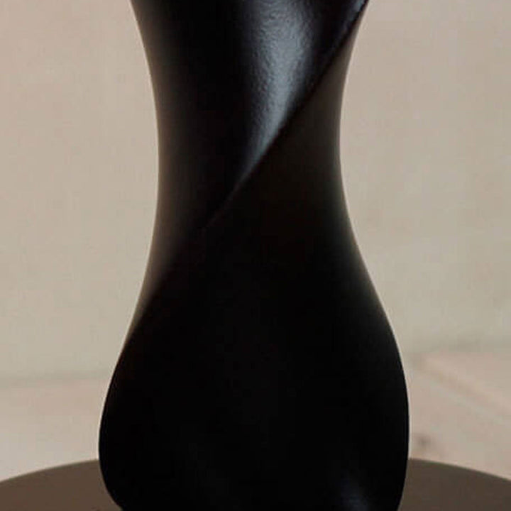 Modern Minimalist Solid Wood Fabric 1-Light Table Lamp