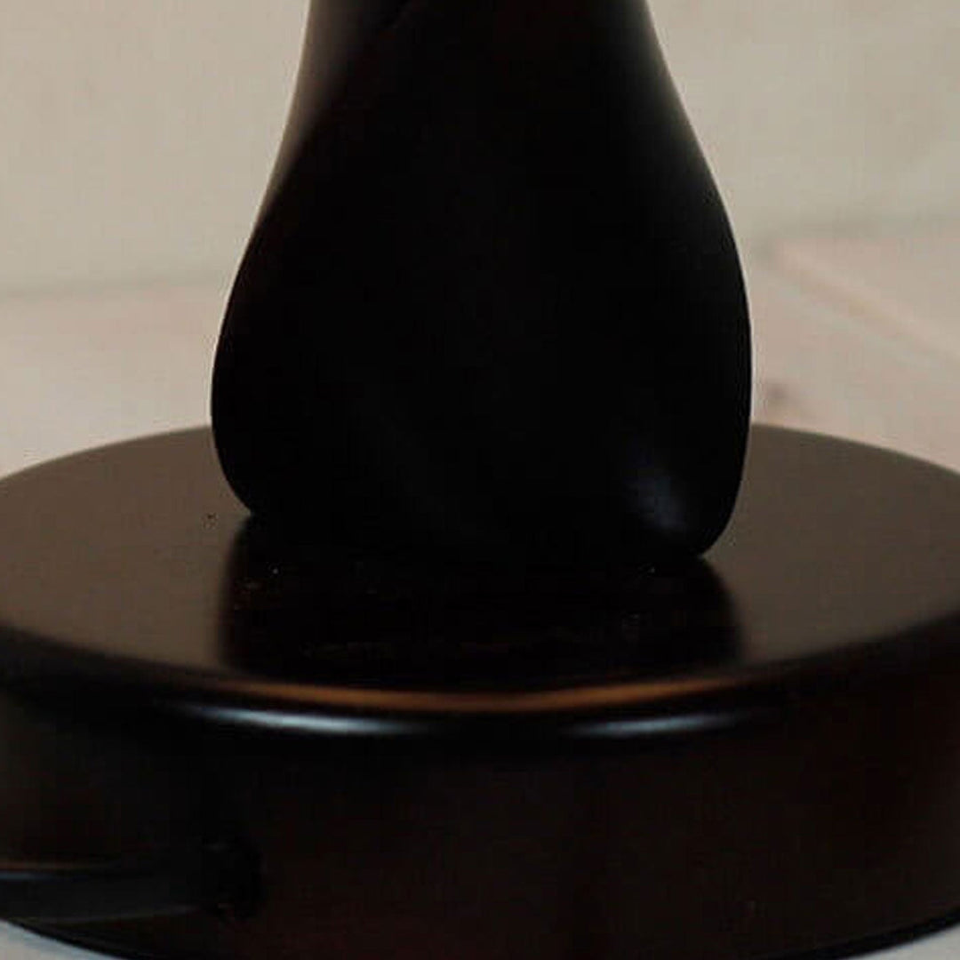 Modern Minimalist Solid Wood Fabric 1-Light Table Lamp