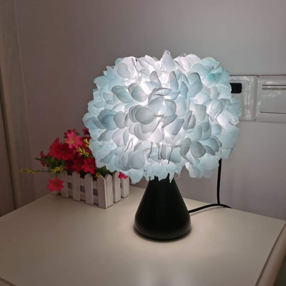 Fabric Simulation Gourd Flower Bouquet Design 1-Light Table Lamp
