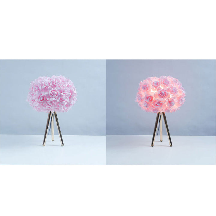 Nordic Creative Rose Metal LED Table Lamp