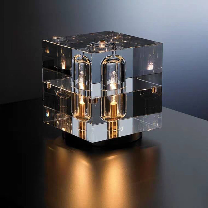 Modern Geometric Crystal Table Lamp for Living Room | Havora Designer Lighting
