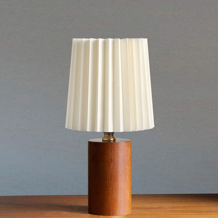Vintage Korean Solid Wood Table Lamp for Living Room | Havora Designer Lighting