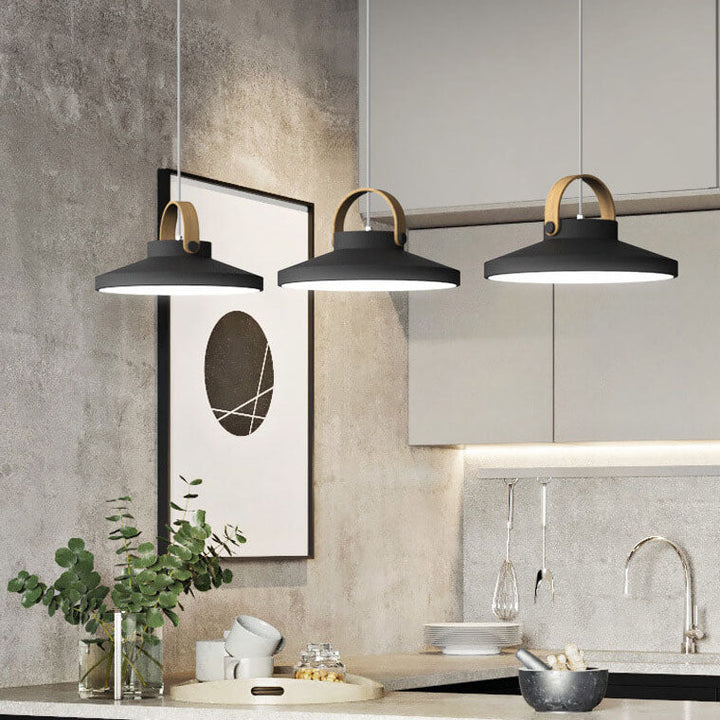 Nordic Macaron Ring Dome 1-Light LED Pendant Light
