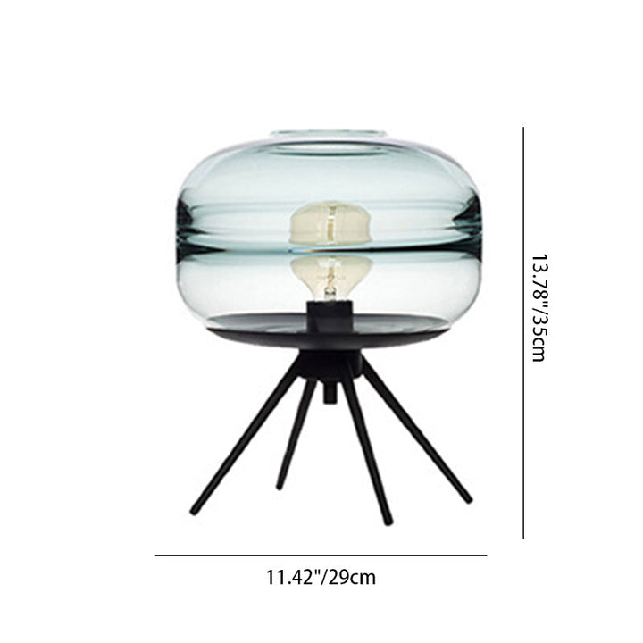 Contemporary Nordic Glass Iron 1 - Light Table Lamp For Living Room
