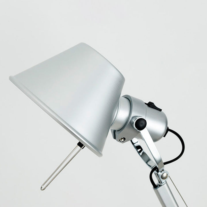 Contemporary Industrial Cylindrical Aluminum Alloy Adjustable 1-Light Desk Lamp For Home Office