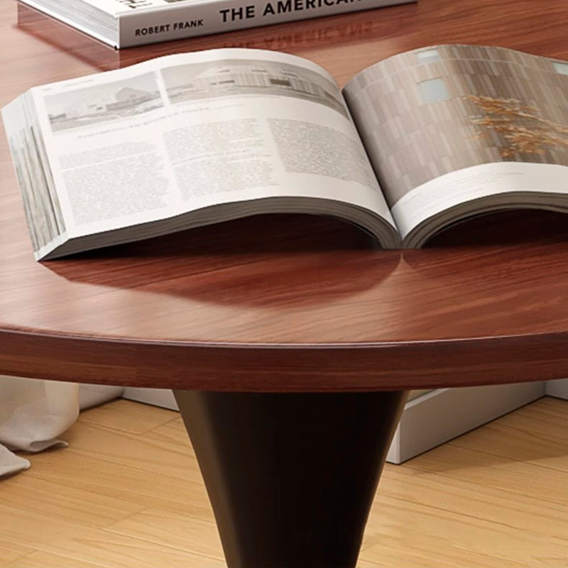 Modern Minimalist Tulip-Shaped Round MDF Carbon Steel Coffee Table Dining Table for Small Space For Living Room