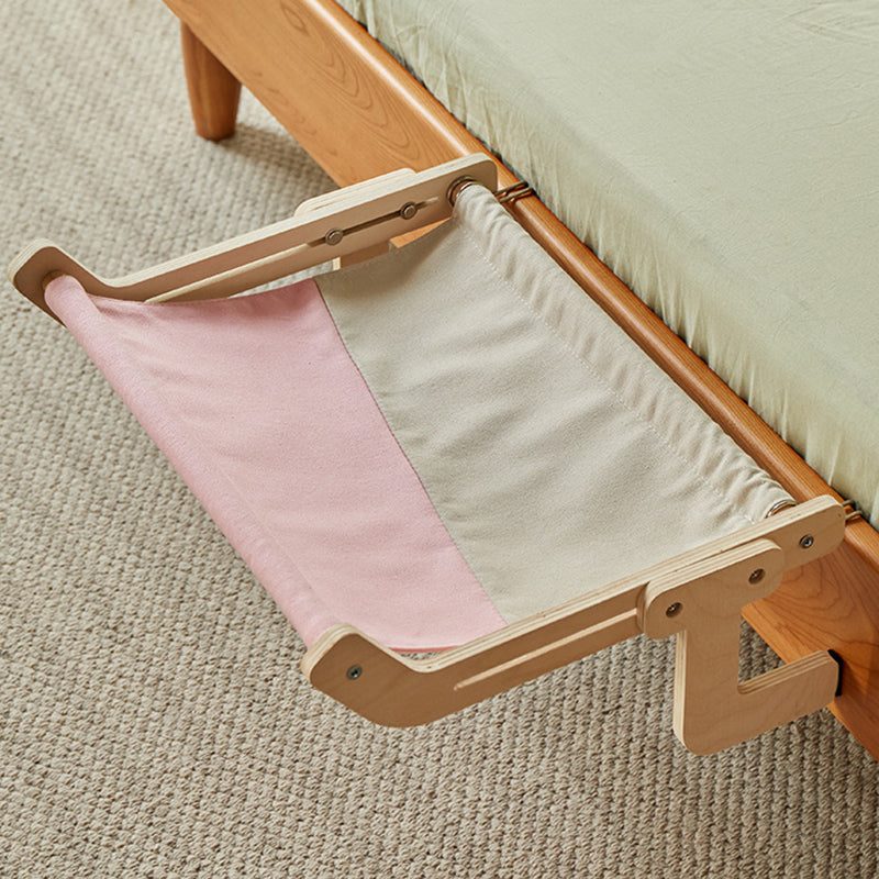 Modern Minimalist Rectangular Multi-Layer Plywood Cotton Linen Stainless Steel Hanging Cat Bed 2-Leg For Bedroom