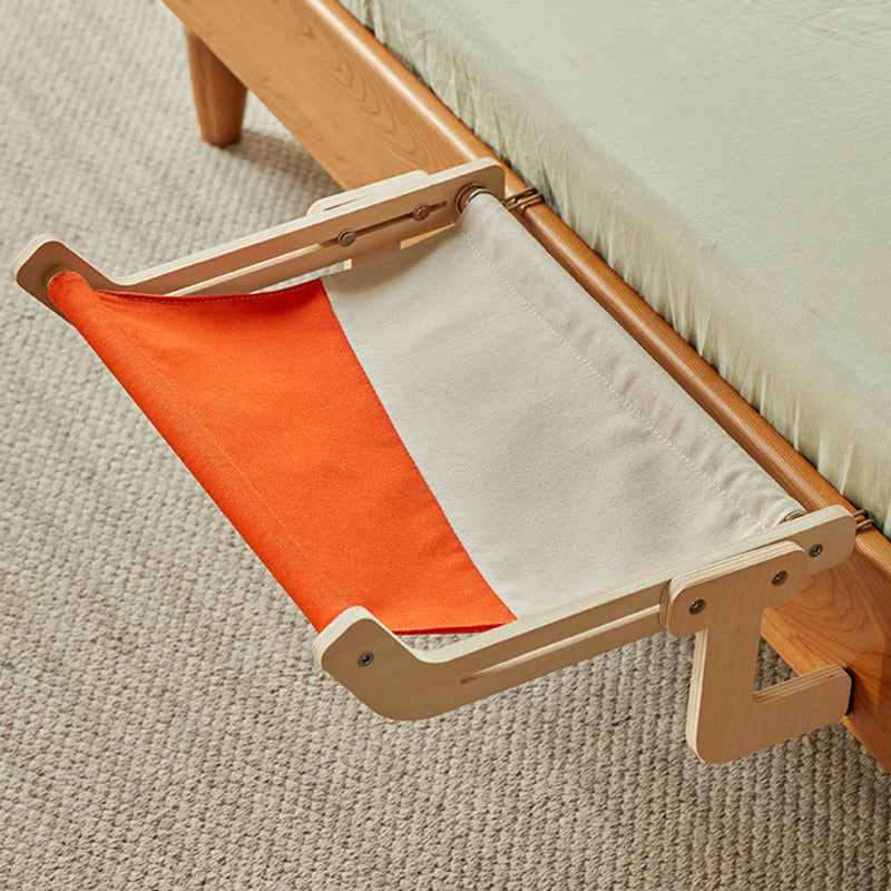 Modern Minimalist Rectangular Multi-Layer Plywood Cotton Linen Stainless Steel Hanging Cat Bed 2-Leg For Bedroom