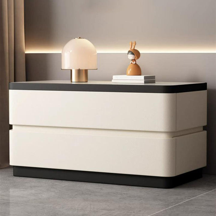 Modern Minimalist Rectangular Stone Slab Solid Wood Cat&