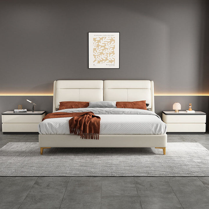 Modern Minimalist Rectangular Stone Slab Solid Wood Cat&