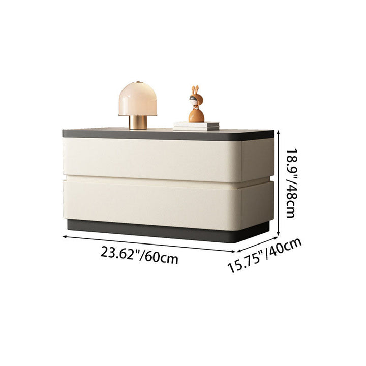 Modern Minimalist Rectangular Stone Slab Solid Wood Cat&