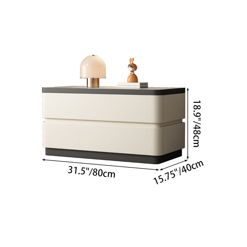 Modern Minimalist Rectangular Stone Slab Solid Wood Cat&