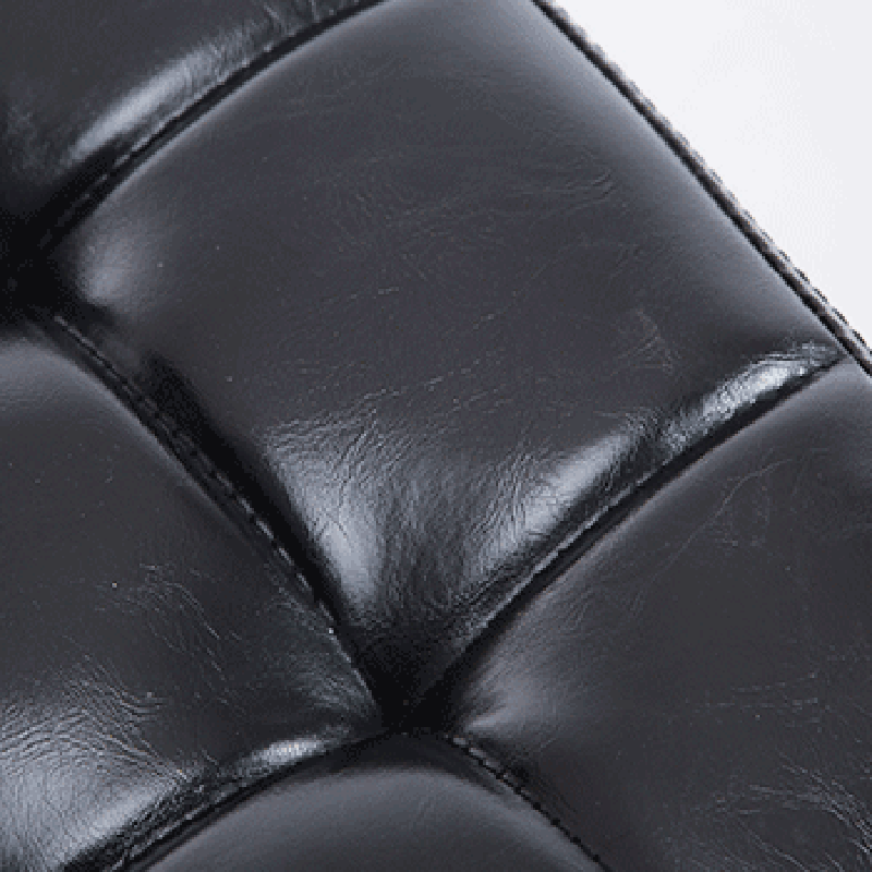 Modern Minimalist Square Rectangular Faux Nappa Leather Carbon Steel Swivel Height-adjustable Bar Stool Backrest Armless For Dining Room &amp; Kitchen