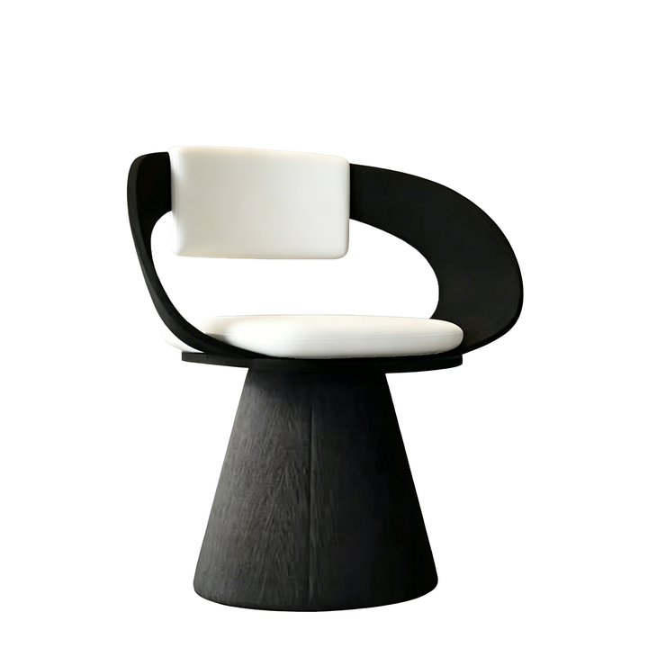 Contemporary Nordic Square Rectangular Velvet Pine Wood Swivel Dining Chair Backrest Armless For Dining Room &amp; Kitchen