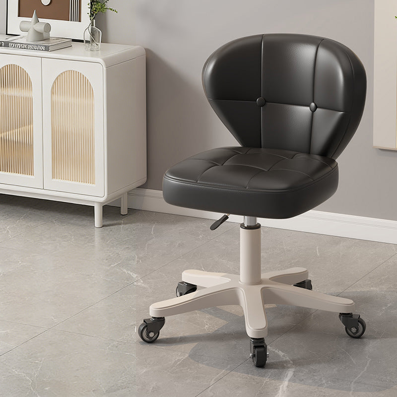 Modern Simplicity Adjustable Shell Shape Square Foam PU Leather Iron Desk Chair Backrest Armrest For Home Office