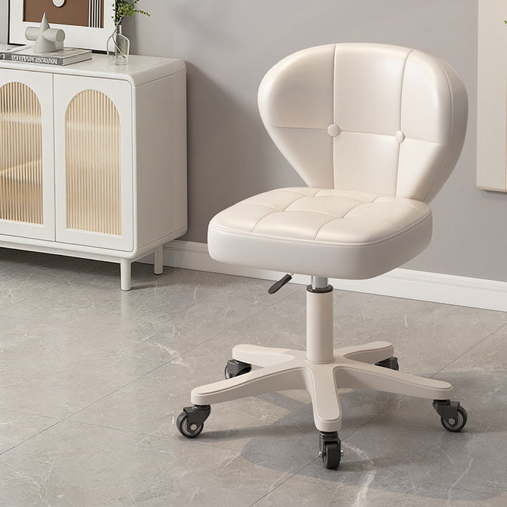 Modern Simplicity Adjustable Shell Shape Square Foam PU Leather Iron Desk Chair Backrest Armrest For Home Office