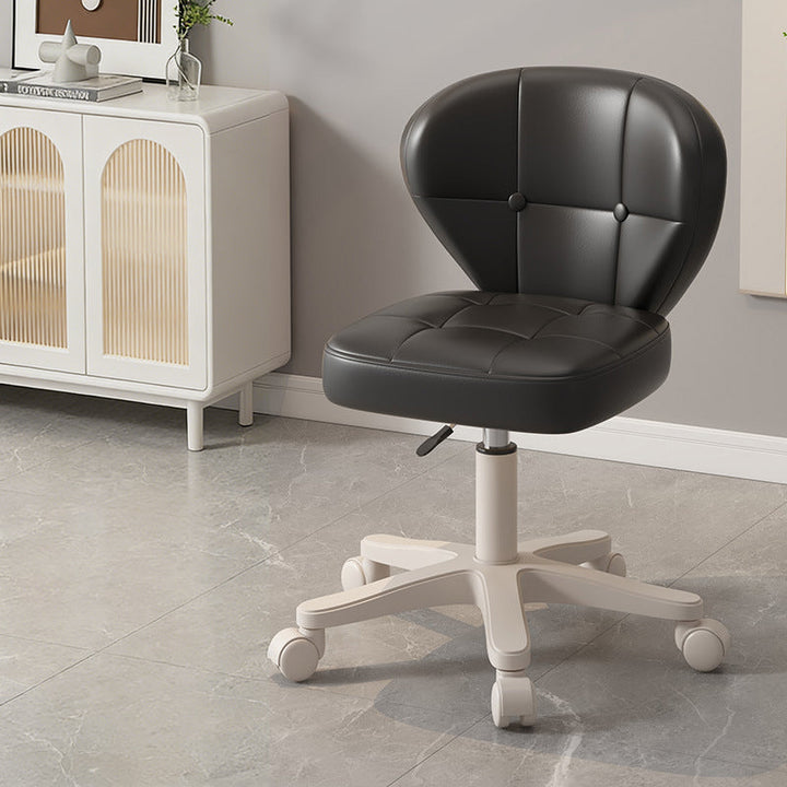 Modern Simplicity Adjustable Shell Shape Square Foam PU Leather Iron Desk Chair Backrest Armrest For Home Office