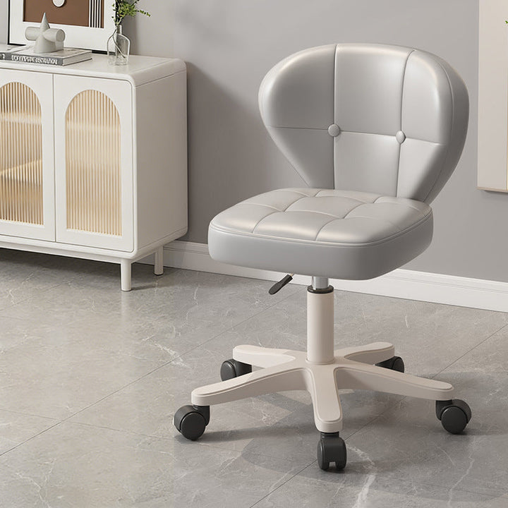 Modern Simplicity Adjustable Shell Shape Square Foam PU Leather Iron Desk Chair Backrest Armrest For Home Office