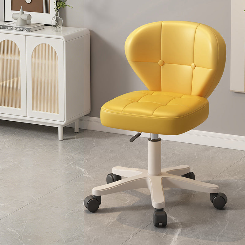 Modern Simplicity Adjustable Shell Shape Square Foam PU Leather Iron Desk Chair Backrest Armrest For Home Office