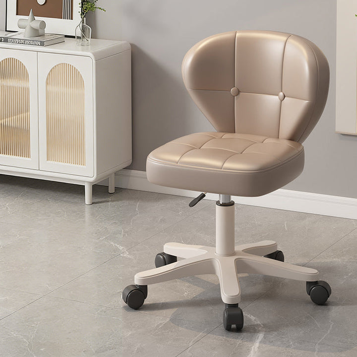 Modern Simplicity Adjustable Shell Shape Square Foam PU Leather Iron Desk Chair Backrest Armrest For Home Office