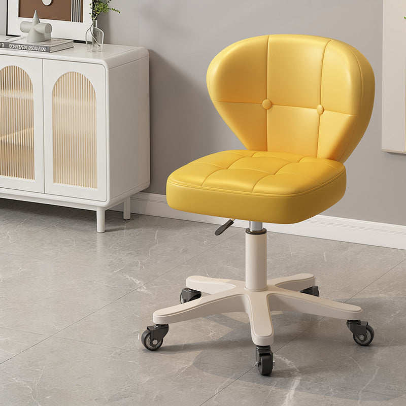 Modern Simplicity Adjustable Shell Shape Square Foam PU Leather Iron Desk Chair Backrest Armrest For Home Office