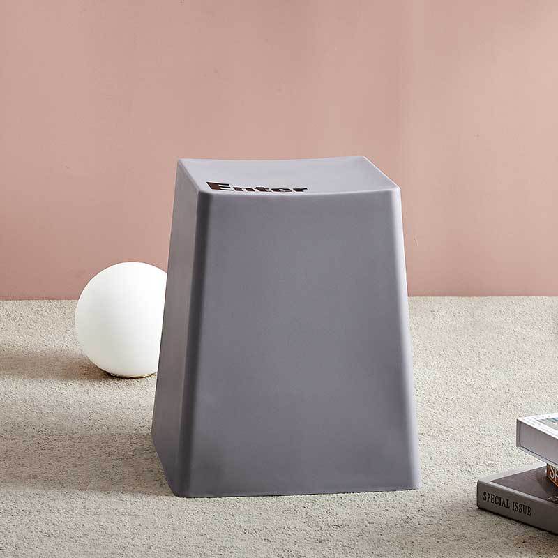 Contemporary Creative PP Trapezoidal Keyboard Button Stackable Stool Backless For Dining Room