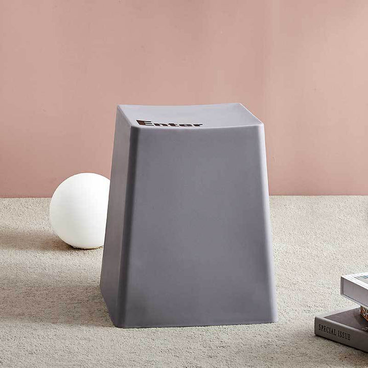 Contemporary Creative PP Trapezoidal Keyboard Button Stackable Stool Backless For Dining Room
