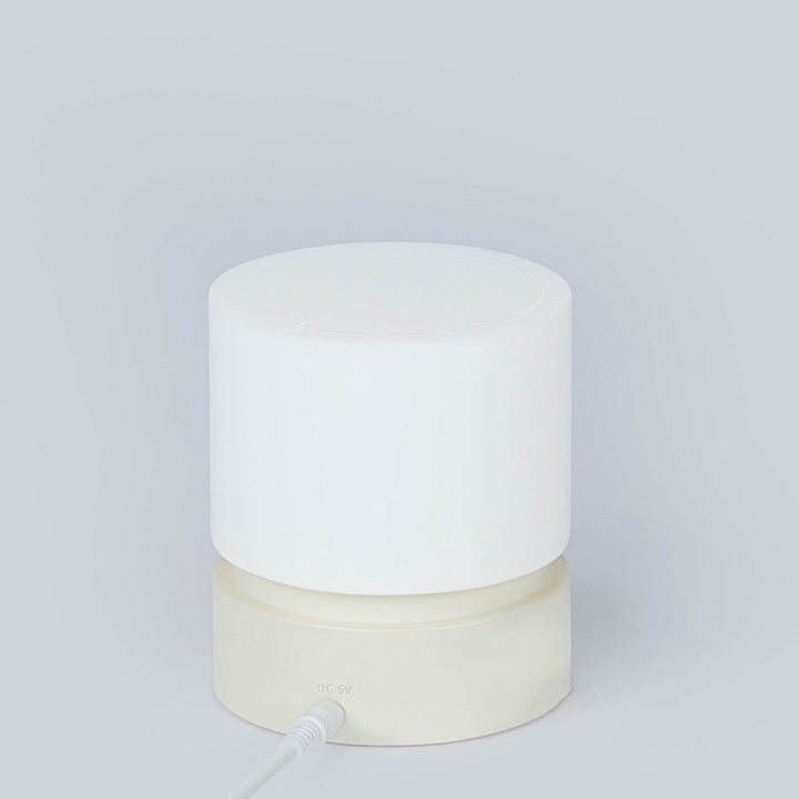 Contemporary Nordic Timer Rechargeable ABS HIPS Silica Cylinder LED Table Lamp Night Light For Bedside