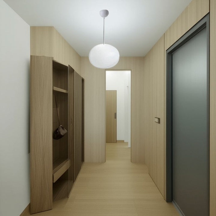 Modern Minimalist Pebble Acrylic Resin 1-Light Pendant Light For Living Room