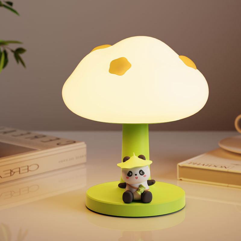 Contemporary Creative Kids Cloud Shape Silicone ABS PVC LED Table Lamp For Bedroom
