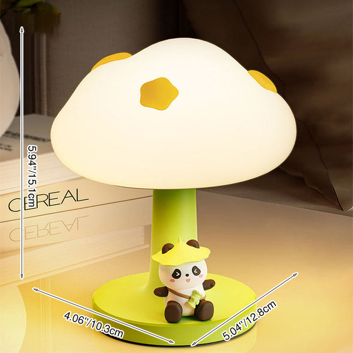 Contemporary Creative Kids Cloud Shape Silicone ABS PVC LED Table Lamp For Bedroom