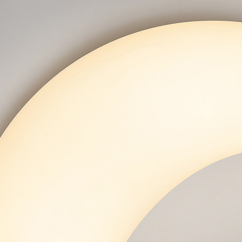 Modern Minimalist Iron &amp; Acrylic Moon LED Wall Sconce Lamp For Kids Bedroom