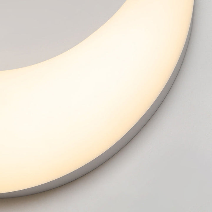 Modern Minimalist Iron &amp; Acrylic Moon LED Wall Sconce Lamp For Kids Bedroom