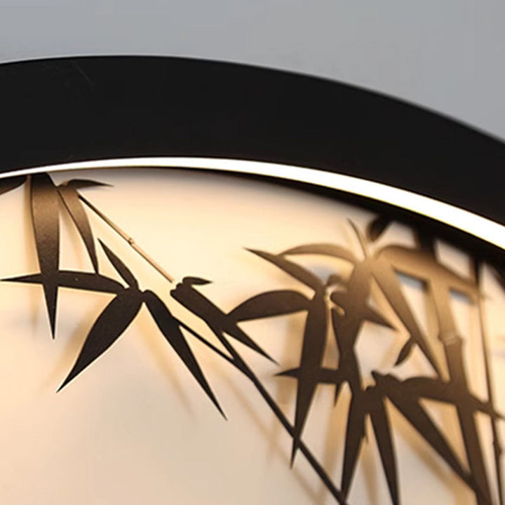 Modern Minimalist Iron &amp; Acrylic Round LED Wall Sconce Lamp For Outdoor Courtyard &amp; Garden