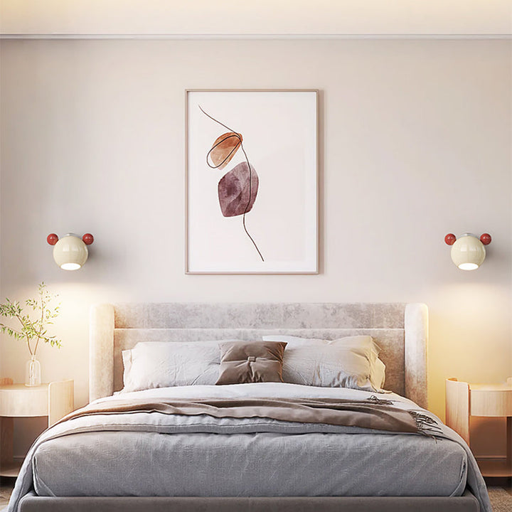 Contemporary Creative Iron Cartoon Bear Kids LED Wall Sconce Lamp For Bedroom