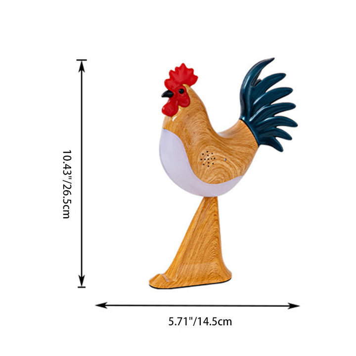 Contemporary Creative Rechargeable ABS &amp; PC Rooster-Shaped LED Table Lamp Night Light For Bedside