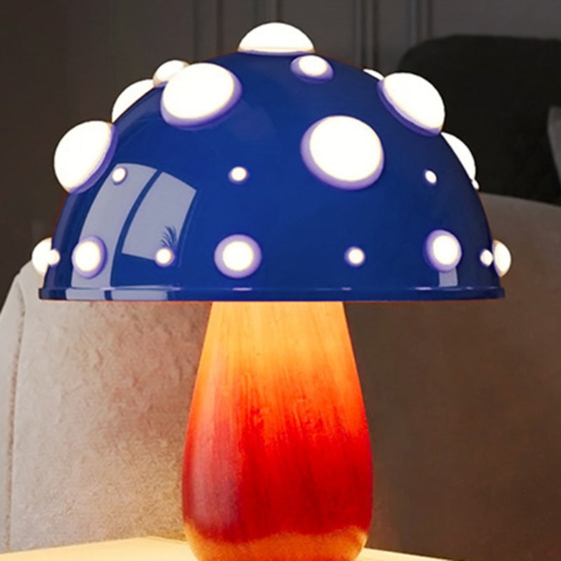 Modern Art Deco Rechargeable Iron &amp; PC Mushroom LED Table Lamp Night Light For Bedroom